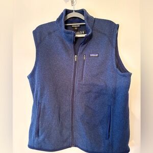 Patagonia Men’s vest  Sweater Vest Mens Size XL Blue Full Zip Marked “Vertex”